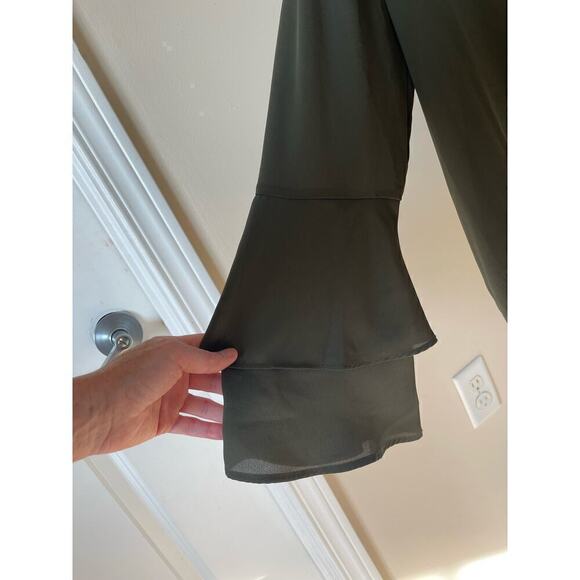 Michael Kors Olive Green Blouse - Picture 2 of 10